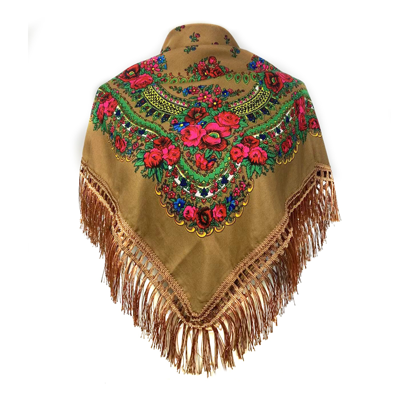 New Ethnic Fashion - 민족 드리 워진 머리띠 두건 Babushka
