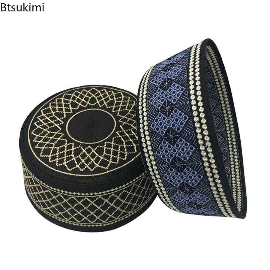 빈티지 자수 히잡 남성 기도 모자 인도 터번 모자 성인 - Ethnic Fashion India 리뷰 및 가격