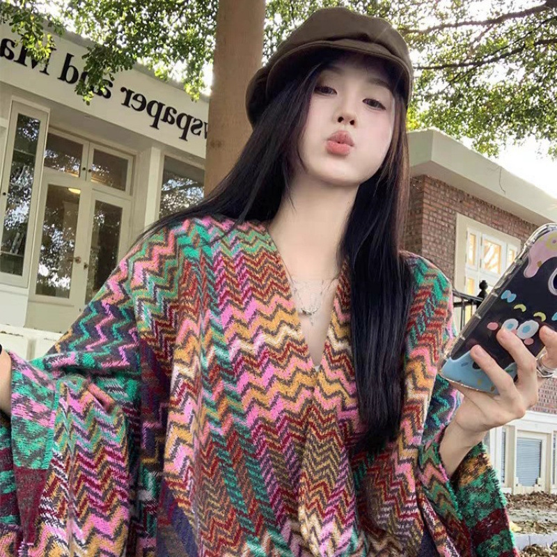 110*175cm 에스닉 스타일 여행 숄 - 두꺼운 프 - Go Ethnic Fashion 리뷰 및 가격