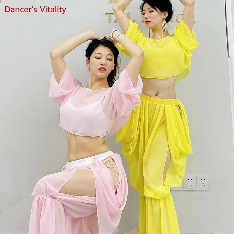 여성용 밸리 댄스 훈련복, 긴팔 상의 + 바지, 인도  - Ethnic Fashion India 리뷰 및 가격