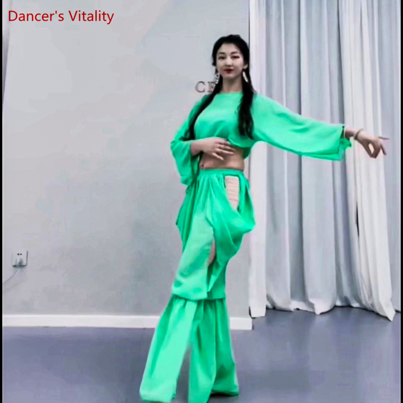 여성용 밸리 댄스 훈련복, 긴팔 상의 + 바지, 인도  - Ethnic Fashion India 리뷰 및 가격