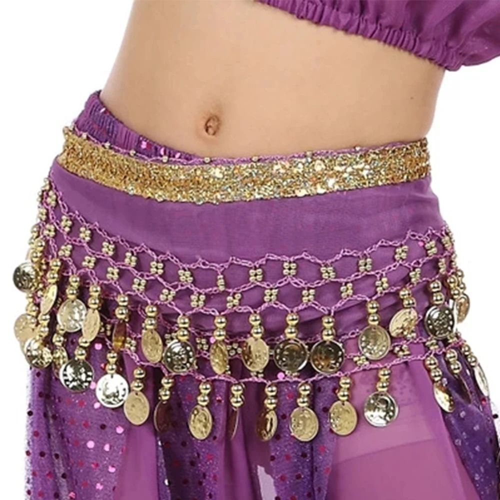 새로운 어린이 금속 동전 허리 체인 패션 쉬폰 엉덩이  - Ethnic Fashion India 리뷰 및 가격