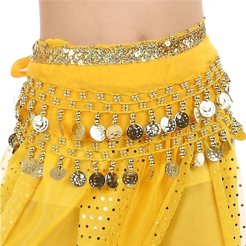새로운 어린이 금속 동전 허리 체인 패션 쉬폰 엉덩이  - Ethnic Fashion India 리뷰 및 가격