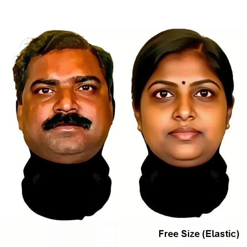 재미있는 인도 스타일 마스크 패러디 디자인 참신한 코스 - Ethnic Fashion India 리뷰 및 가격